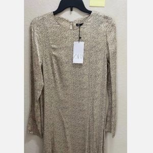 Zara Animal Print Midi Dress